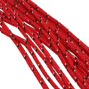 Paracord İp, Paracord Aksesuar Bileklik İpi Kırmızı Siyah Nokta Desen 45 Metre Makara Sargı 2 mm - Görsel 3